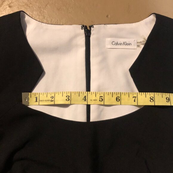 Calvin Klein Black Sleeveless Dress, Size 10 - Picture 6 of 10